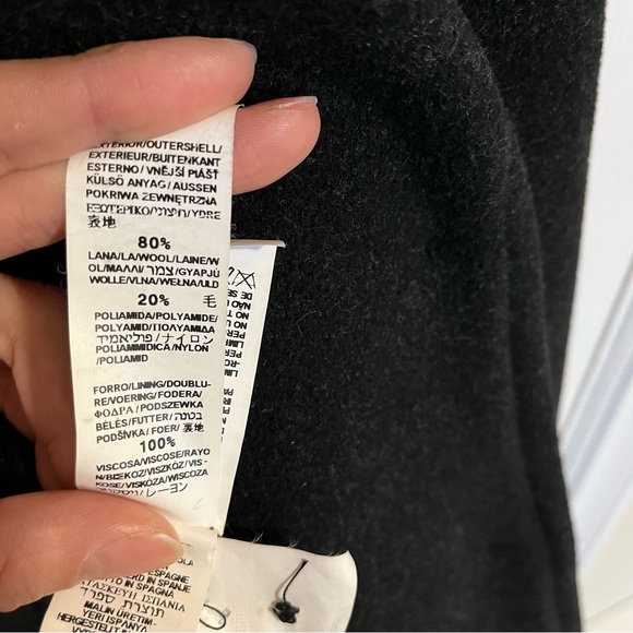 Zara dark gray wool coat size 4 - Picture 5 of 7